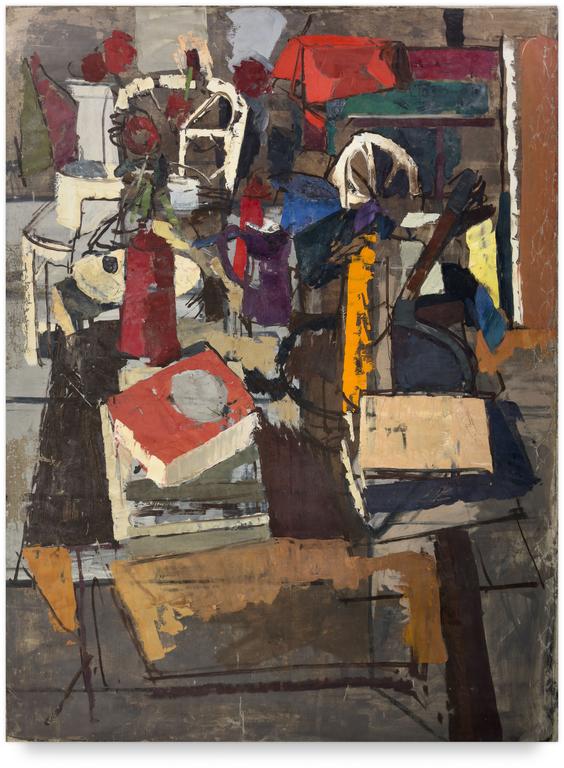 Catalogue raisonné, Michel Mousseau, Deux Chaises blanches, circa 1960