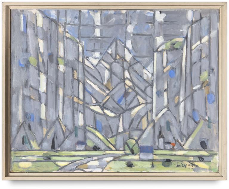 Catalogue raisonné, Hans Seiler, Vallée de montagne, 1954