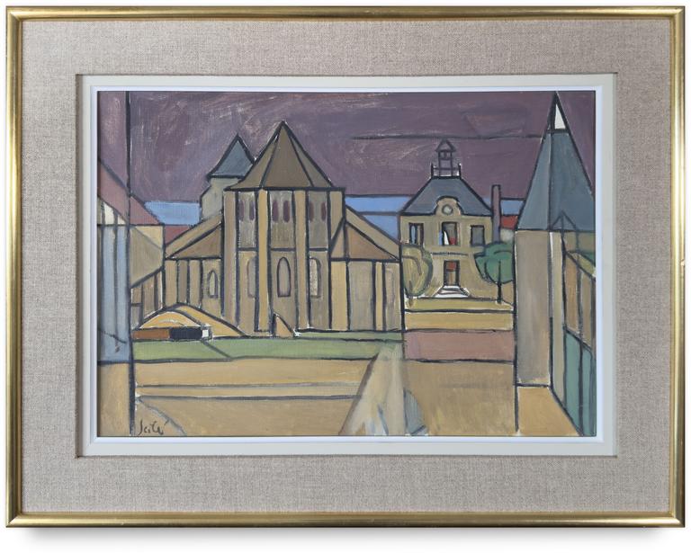 Catalogue raisonné, Hans Seiler, Mairie et église de Chennevières, circa 1942