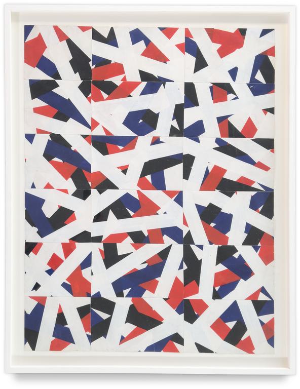 Catalogue raisonné, Henri Prosi, Croisements bleu / blanc / rouge — 1980