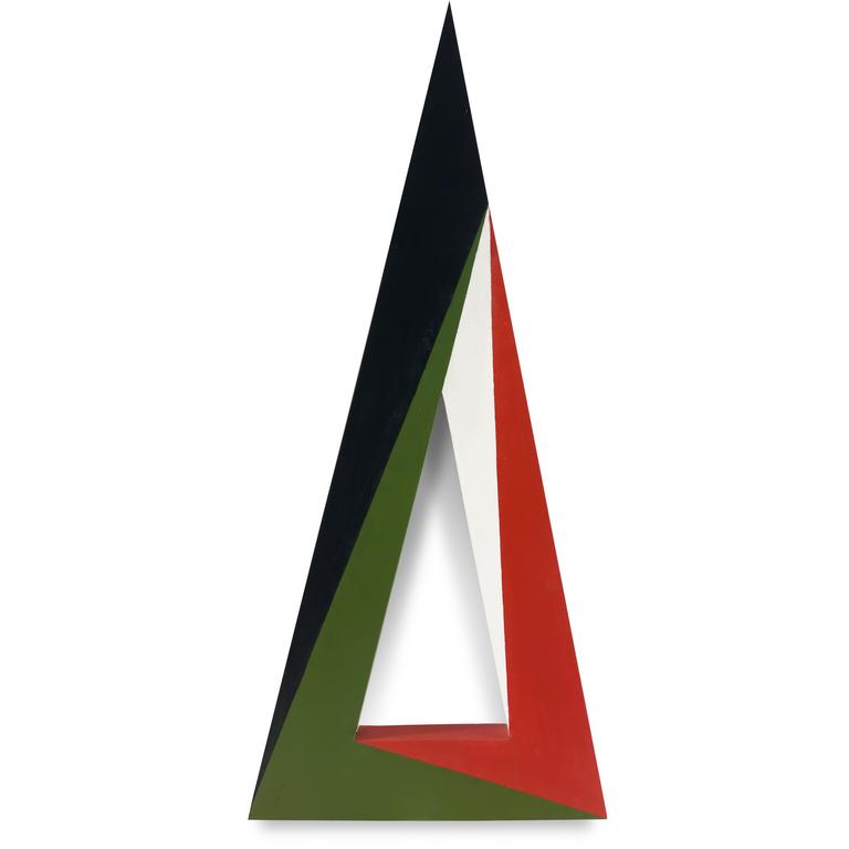Catalogue raisonné, Joël Froment, Triangle ouvert (rouge noir vert blanc)