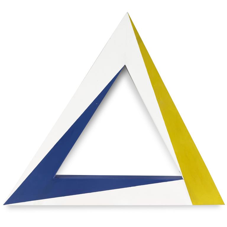 Catalogue raisonné, Joël Froment, Triangle ouvert (jaune bleu)