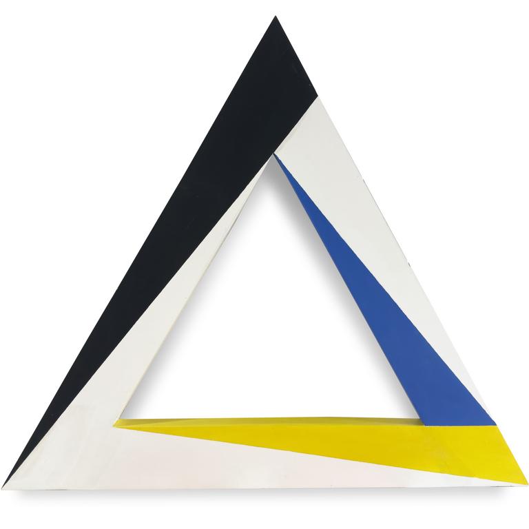 Catalogue raisonné, Joël Froment, Triangle ouvert (jaune bleu)
