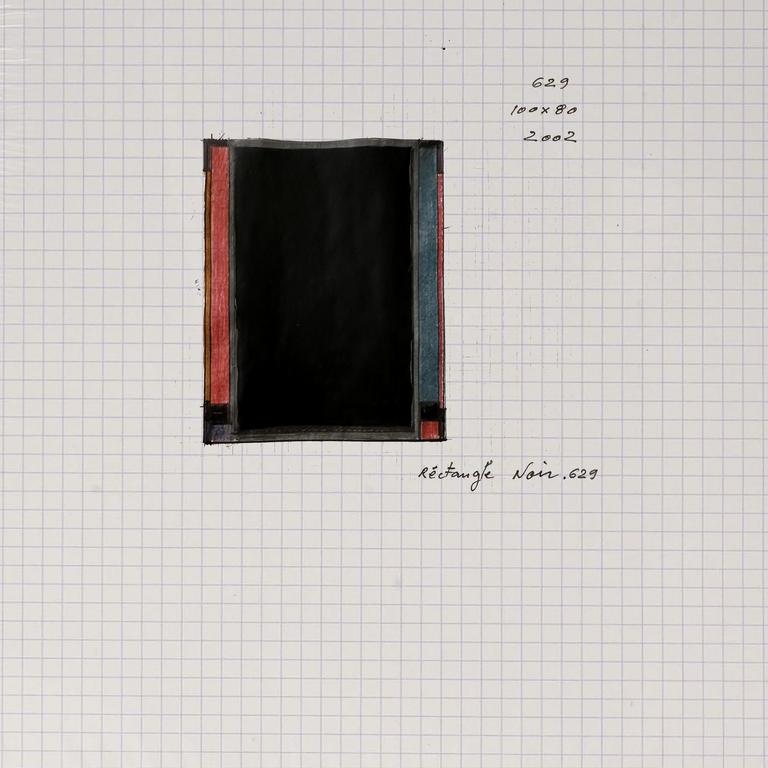 Catalogue raisonné, Henri Prosi, RECTANGLE NOIR 629 — 2002