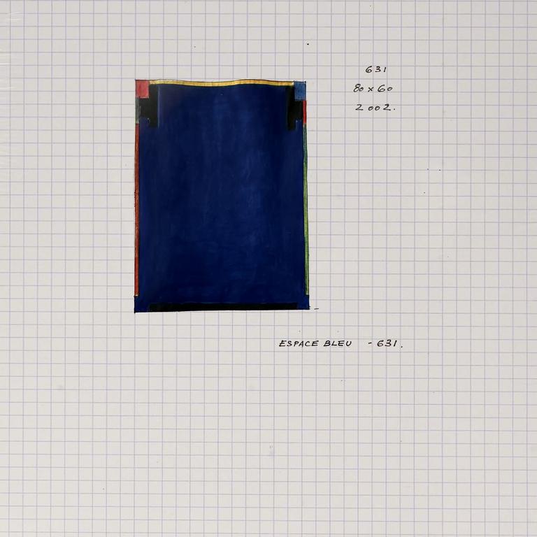 Catalogue raisonné, Henri Prosi, ESPACE BLEU 631 — 2002