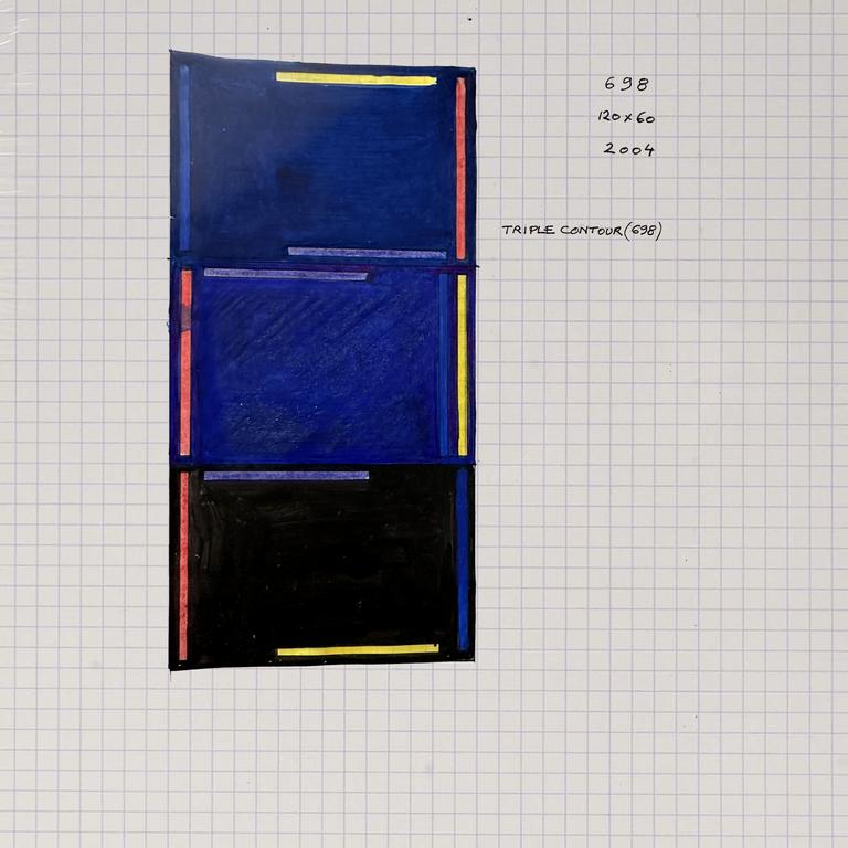 Catalogue raisonné, Henri Prosi, TRIPLE CONTOUR 698 — 2004