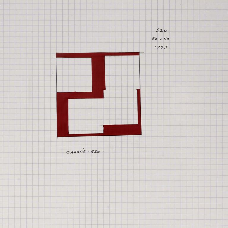 Catalogue raisonné, Henri Prosi, CARRÉS 520 — 1999