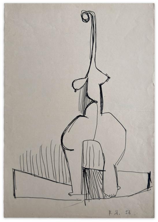 Catalogue raisonné, Vladimir Yankilevsky, Waiting, 1959