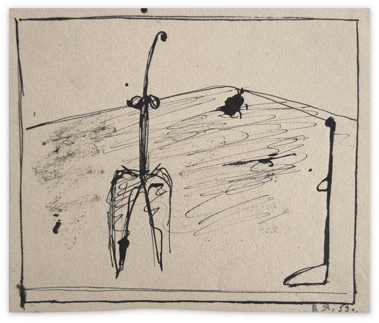 Catalogue raisonné, Vladimir Yankilevsky, Waiting, 1959