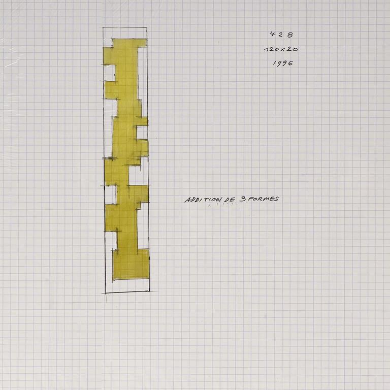 Catalogue raisonné, Henri Prosi, ADDITION DE 3 FORMES — 1996