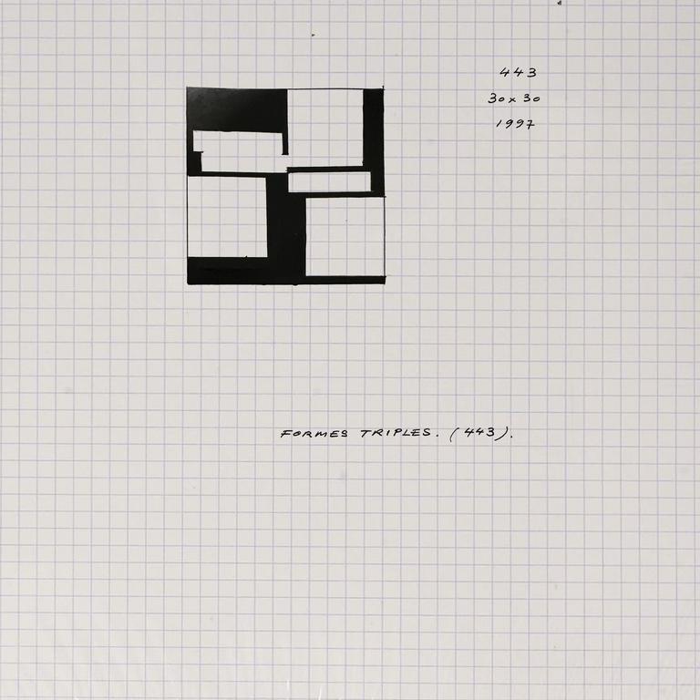 Catalogue raisonné, Henri Prosi, FORMES TRIPLES 443 — 1997