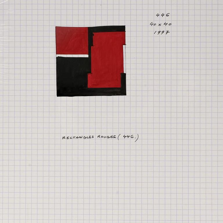 Catalogue raisonné, Henri Prosi, RECTANGLES ROUGES — 1997