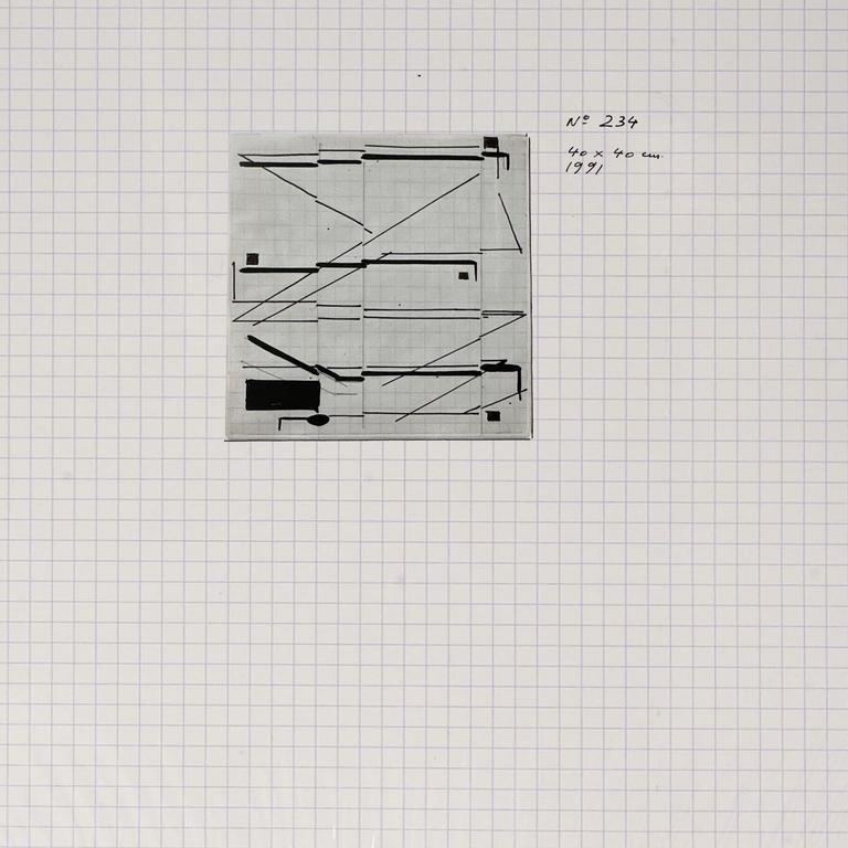 Catalogue raisonné, Henri Prosi, SANS TITRE — 1991