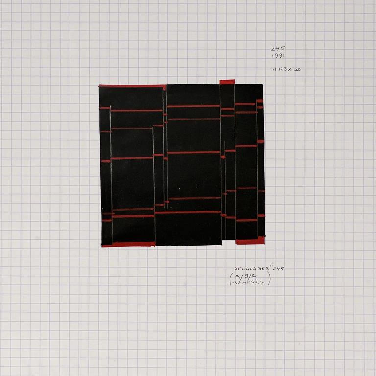 Catalogue raisonné, Henri Prosi, Décalages (A/B/C) 245 — 1991