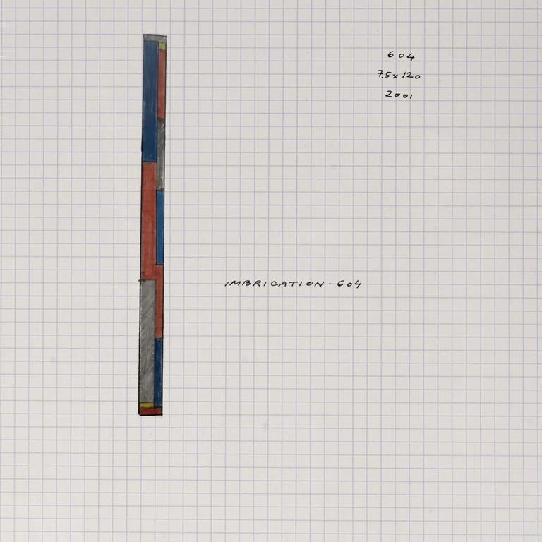 Catalogue raisonné, Henri Prosi, IMBRICATION 604 — 2001