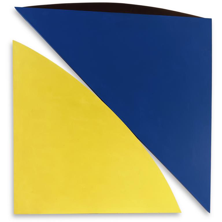 Catalogue raisonné, Joël Froment, Sans titre (Bleu électrique, jaune petit noir) — 2012