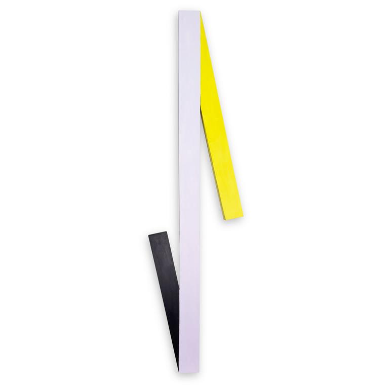 Catalogue raisonné, Joël Froment, Sans titre (Blanc jaune noir) — 2019