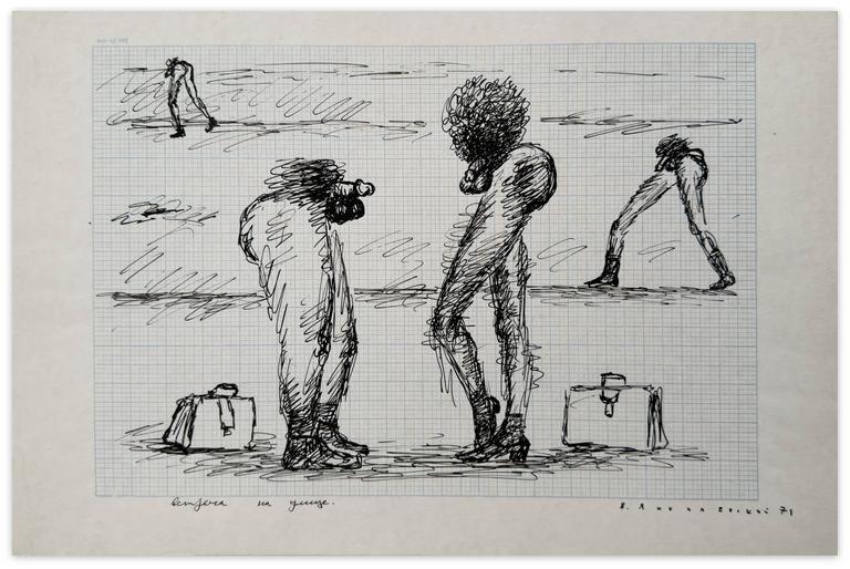 Catalogue raisonné, Vladimir Yankilevsky, Meeting in the Street, 1971