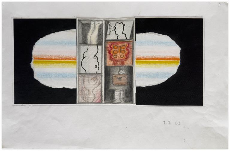 Catalogue raisonné, Vladimir Yankilevsky, Drawing for a triptych, 2003