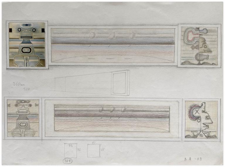 Catalogue raisonné, Vladimir Yankilevsky, Working drawing, 2003