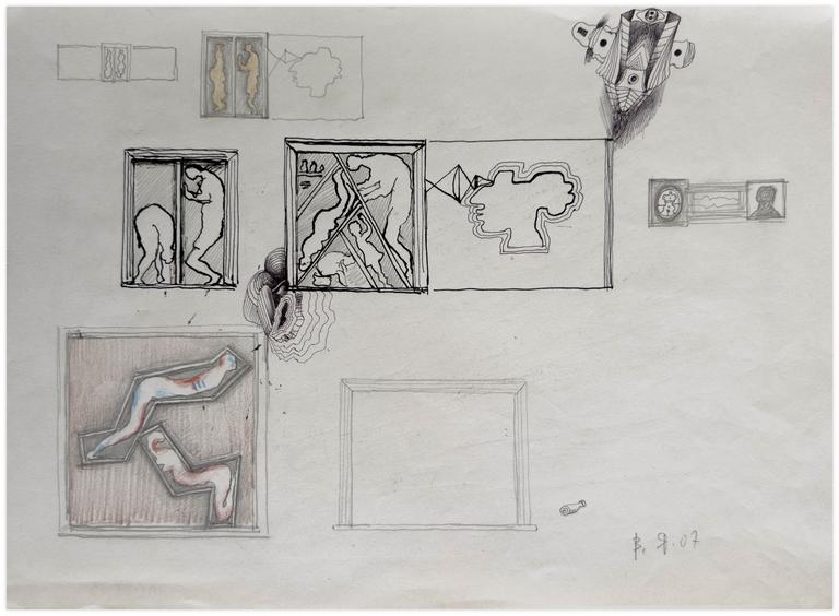Catalogue raisonné, Vladimir Yankilevsky, Working drawing, 2007