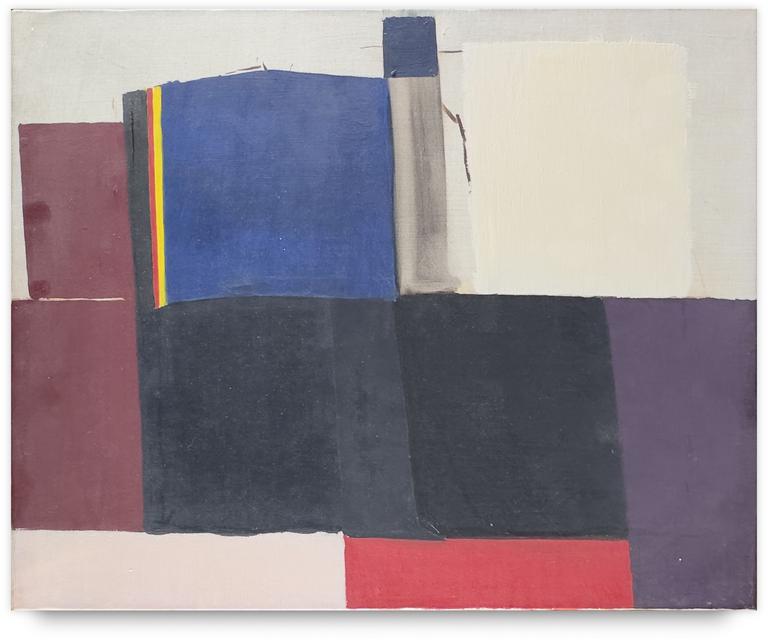Catalogue raisonné, Michel Mousseau, Un Filet jaune et rouge, circa 1995