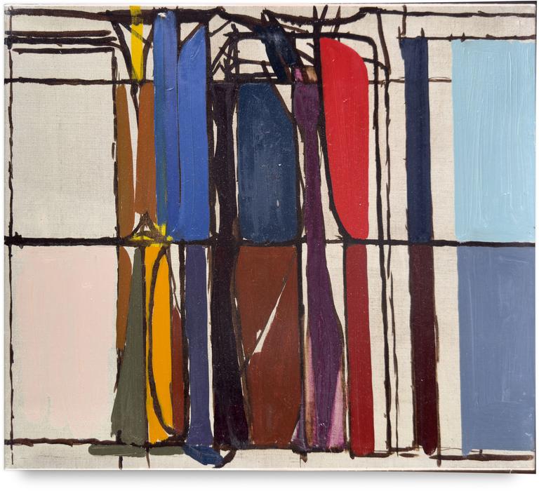 Catalogue raisonné, Michel Mousseau, Rose et gris, circa 1989