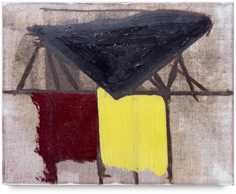 Catalogue raisonné, Michel Mousseau, Noir sur jaune, 1994