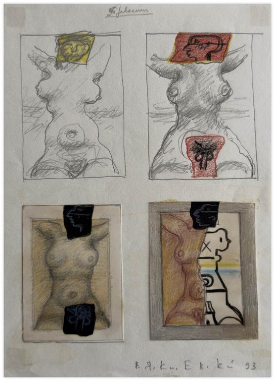 Catalogue raisonné, Vladimir Yankilevsky, From the series Artist and his Model, 1993