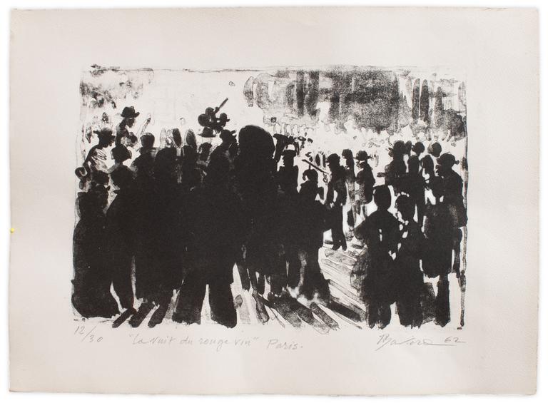 Catalogue raisonné, Henri Baviera, LA NUIT DU ROUGE VIN — 1962