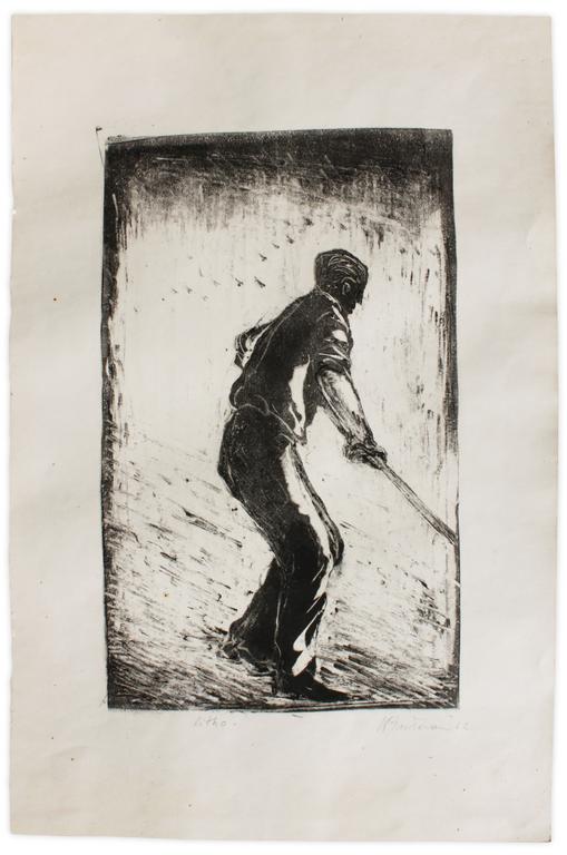 Catalogue raisonné, Henri Baviera, HOMME AU TRAVAIL — 1962