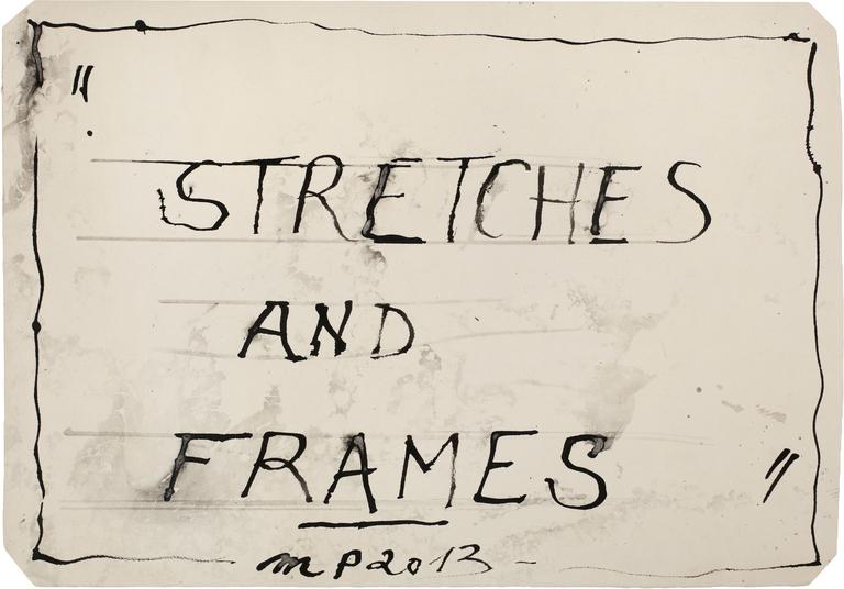 Catalogue raisonné, Michel Potage, STRETCHES AND FRAME — 2013