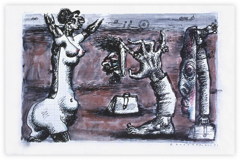 Catalogue raisonné, Vladimir Yankilevsky, In the Street, 1971