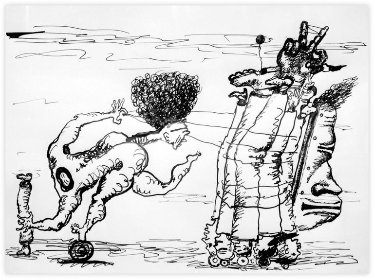 Catalogue raisonné, Vladimir Yankilevsky, Leader and the Crowd, 1972