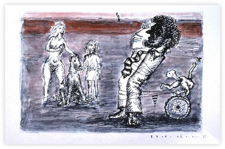 Catalogue raisonné, Vladimir Yankilevsky, From the cycle City – Masks: Witnesses, 1975