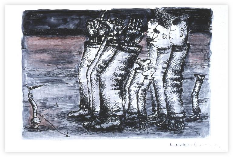 Catalogue raisonné, Vladimir Yankilevsky, Meeting, 1975