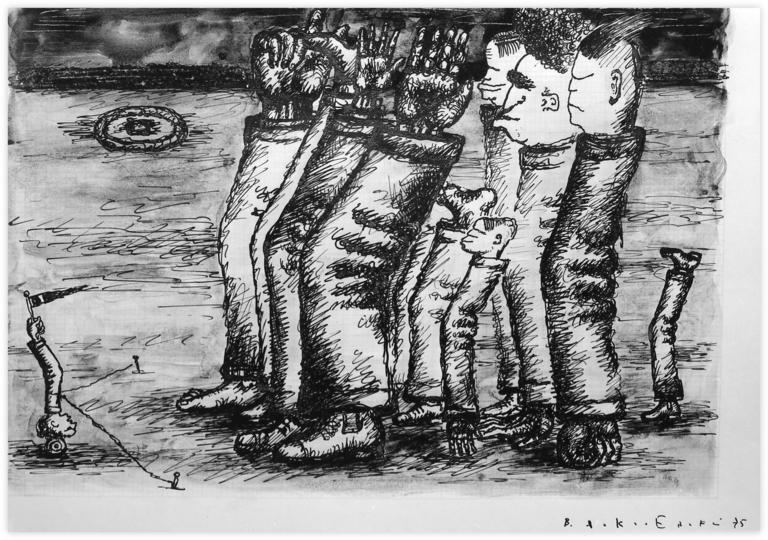 Catalogue raisonné, Vladimir Yankilevsky, Meeting, 1975