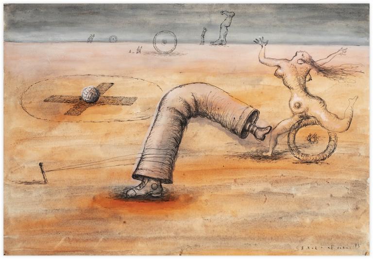 Catalogue raisonné, Vladimir Yankilevsky, Attempted Escape, 1975