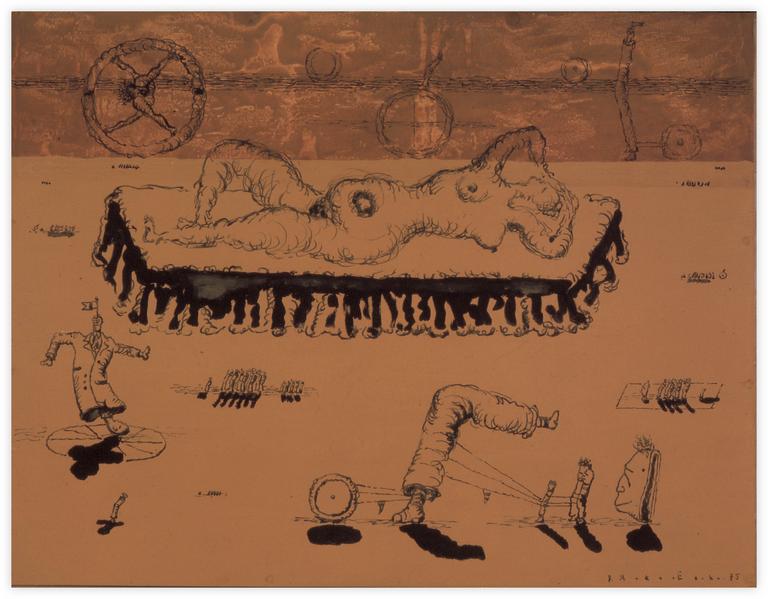 Catalogue raisonné, Vladimir Yankilevsky, From the cycle Mutants (Sodom and Gomorrah): Whore, 1975
