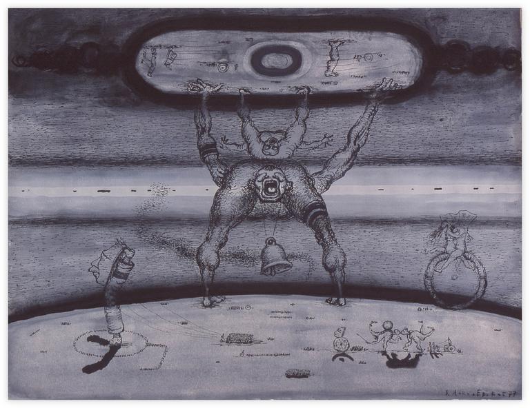 Catalogue raisonné, Vladimir Yankilevsky, For Whom the Bell Tolls, 1977