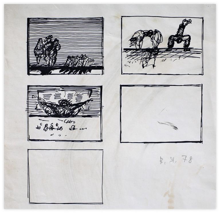 Catalogue raisonné, Vladimir Yankilevsky, Esquise, 1978