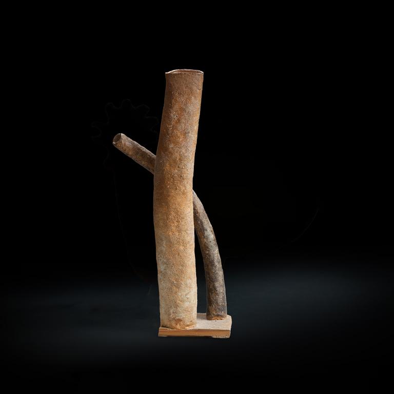 Catalogue raisonné, Jean & Jacqueline Lerat, Deux tiges, une noire, une blanche, 1985