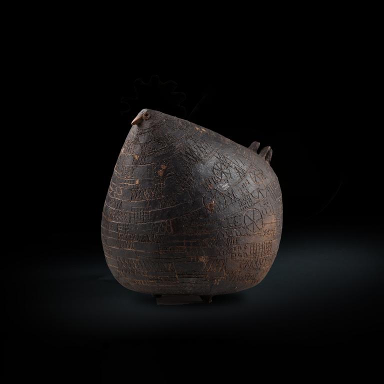 Catalogue raisonné, Jean & Jacqueline Lerat, Poule noire aux hiéroglyphes, 1978