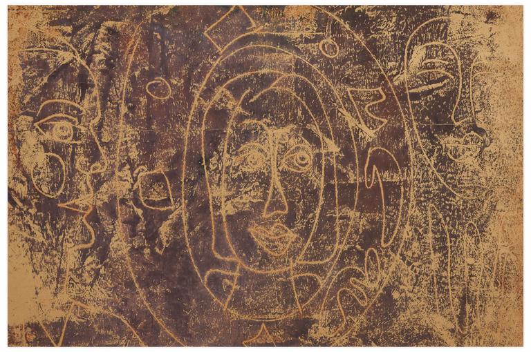 Catalogue raisonné, Norris Embry, Sans titre (Trois figures), vers 1969