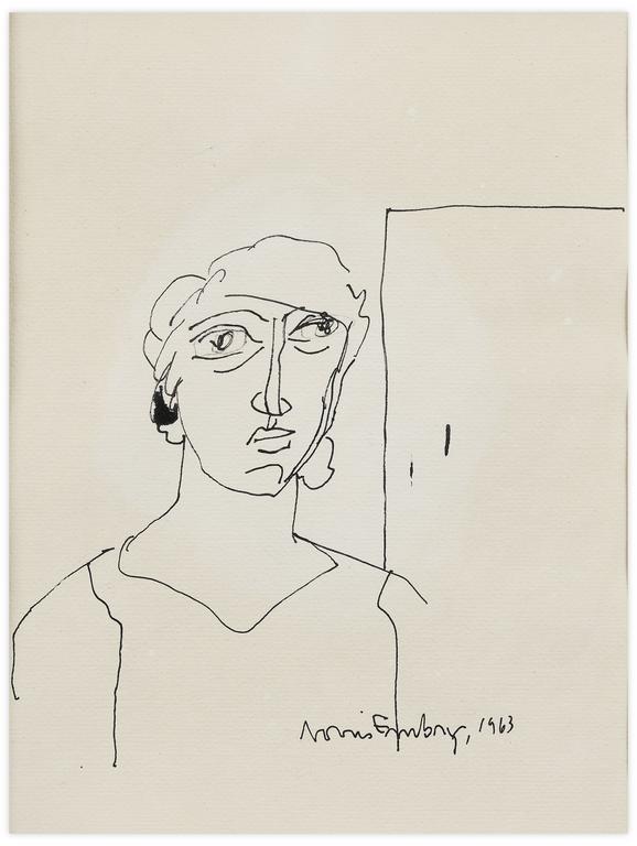 Catalogue raisonné, Norris Embry, Sans titre (Portrait d'homme en buste), 1963