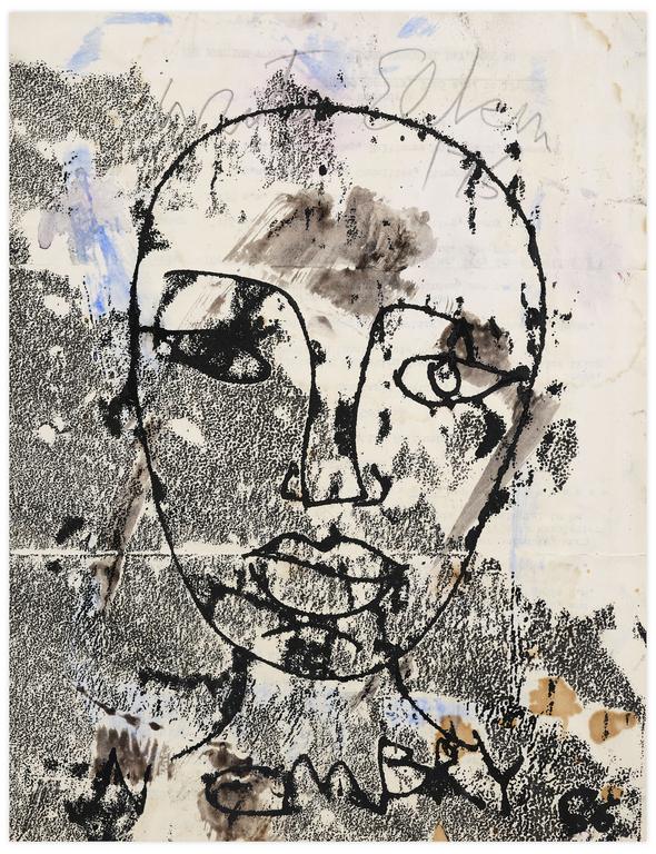 Catalogue raisonné, Norris Embry, Sans titre (Visage de face), 1966