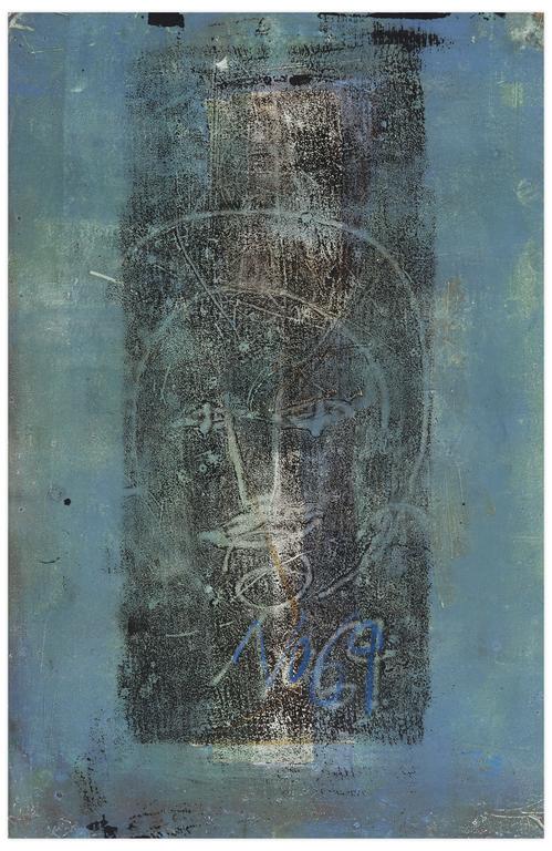 Catalogue raisonné, Norris Embry, Sans titre (Masque, fond vert), 1969