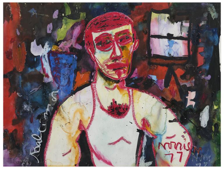 Catalogue raisonné, Norris Embry, Sans titre (Homme rouge en débardeur), 1977