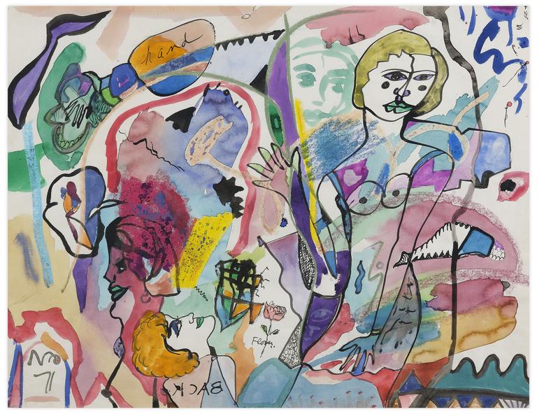 Catalogue raisonné, Norris Embry, Sans titres (Quatre femmes), 1971