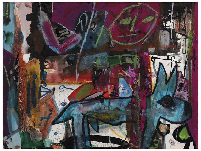 Catalogue raisonné, Norris Embry, Sans titre (Chien vert), 1974